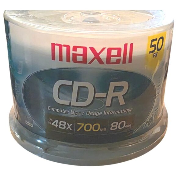 Memorex 5-Pack CD-RW 700MB/80 Min Discs & Maxell 50-Pack CD-R 700MB/80 Min NEW - Picture 4 of 11